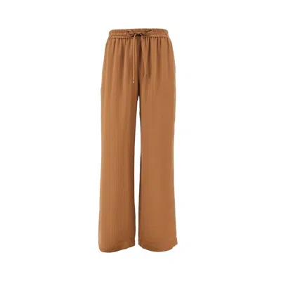 Dolce & Gabbana Silk Satin Pyjama Pants In Brown