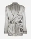 DOLCE & GABBANA SILK SATIN ROBE