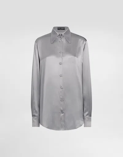 DOLCE & GABBANA SILK SATIN SHIRT