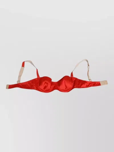 Dolce & Gabbana Silk Satin Underwire Bra Semi Padded