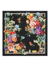 Dolce & Gabbana 50x50 Silk Twill Foulard In Black
