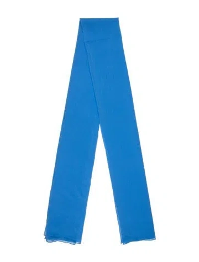 Pre-owned Dolce & Gabbana Silk Scarf In Blue