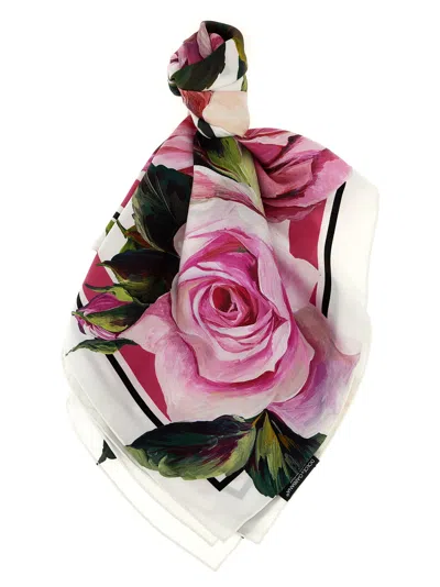 Dolce & Gabbana Silk Scarf In Multicolor