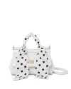 Dolce & Gabbana Sicily East-west Top-handle Bag With Polka-dot Scarf In White/black/gold