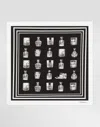 Dolce & Gabbana Silk Scarf With Liquor Print In Print
