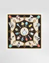 Dolce & Gabbana Silk Scarf With Perfume Print In Print