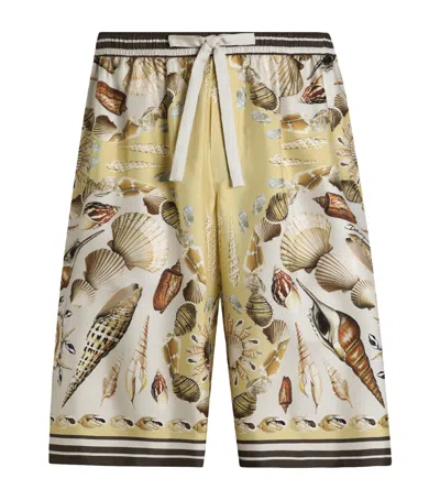 DOLCE & GABBANA SILK SHELL PRINT SHORTS