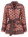Dolce & Gabbana Silk Twill Pajama Shirt Dg Logo