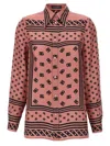 Dolce & Gabbana Silk Shirt With Collared Neck And Long Sleeves