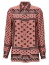 Dolce & Gabbana Silk Shirt With Collared Neck And Long Sleeves