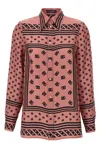 Dolce & Gabbana Silk Shirt With Collared Neck And Long Sleeves