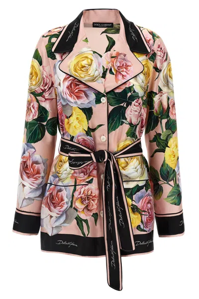 Dolce & Gabbana Silk Shirt In Multi