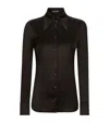 Dolce & Gabbana Long-sleeved Silk Shirt