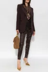Dolce & Gabbana Silk Shirt In Brown