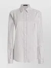 Dolce & Gabbana Silk Shirt With Striped Print Clothing In Multi