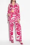 Dolce & Gabbana Maiolica Printed Twill Pajama Shirt In Pink