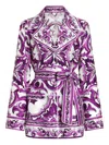 Dolce & Gabbana Pajama Shirt Sweaters And Cardigans Multicolor In Purple