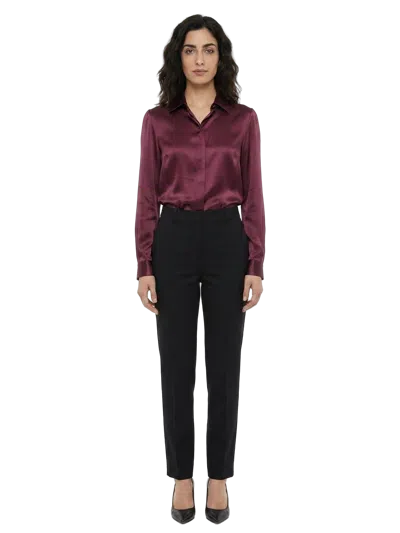 Dolce & Gabbana Silk Shirt In Purple