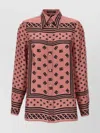 Dolce & Gabbana Silk Shirt With Collared Neck And Long Sleeves