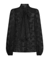 Dolce & Gabbana Logo-jacquard Shirt In Black