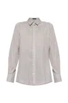 Dolce & Gabbana Silk Shirt With Striped Pattern