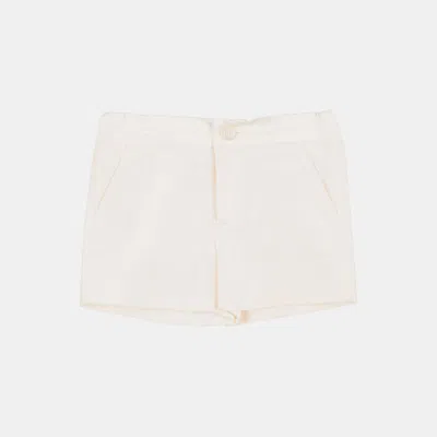 Pre-owned Dolce & Gabbana Silk Shorts & Bermuda Shorts 3 In White
