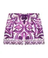 Dolce & Gabbana Silk Shorts In Multi