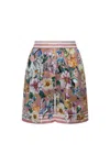 Dolce & Gabbana Floral-print Silk-twill Shorts In Multicolor