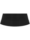 Dolce & Gabbana Silk Smoking Belt In Black