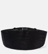 Dolce & Gabbana Silk Smoking Belt In Black