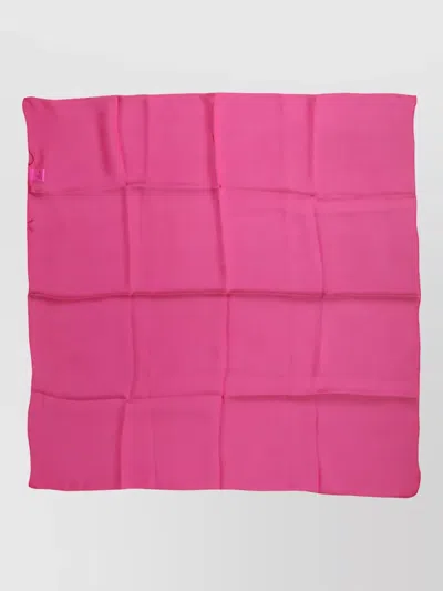 Dolce & Gabbana Silk Square Foulard Scarf In Pink