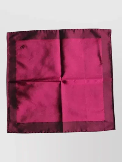 Dolce & Gabbana Silk Square Scarf In Pink