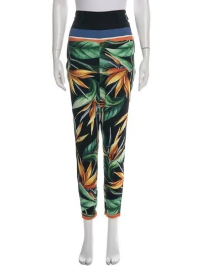 Pre-owned Dolce & Gabbana Silk Straight Leg Pants In Black
