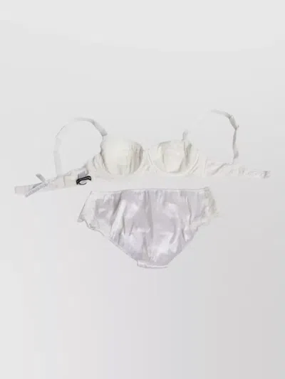 Dolce & Gabbana Silk Stretch Balconette Bra And Panty Set