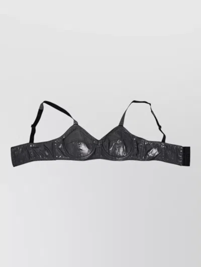 Dolce & Gabbana Silk Stretch Balconette Bra Shiny Finish