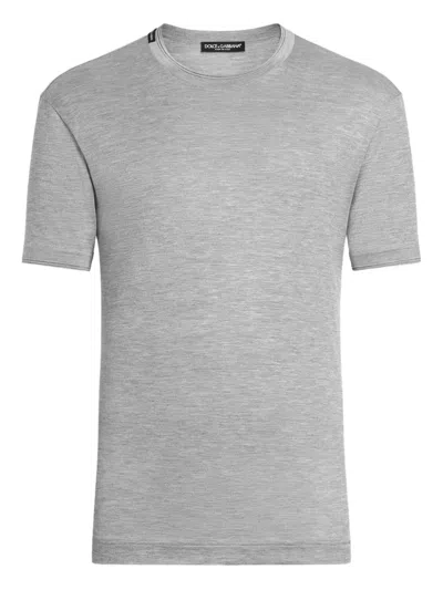 Dolce & Gabbana Short-sleeved Silk T-shirt
