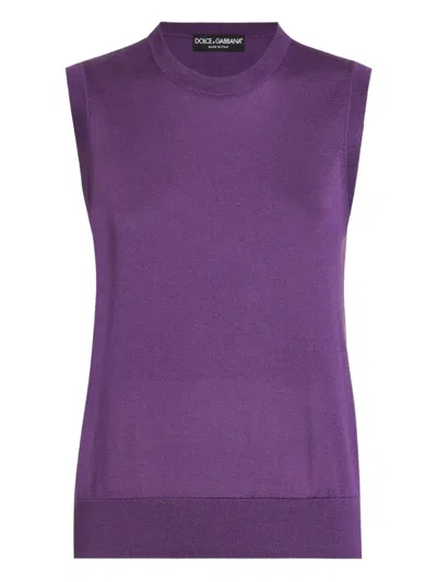 DOLCE & GABBANA SILK TANK TOP