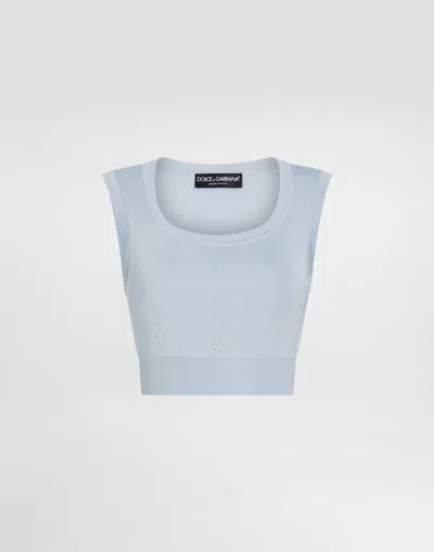 DOLCE & GABBANA SILK TANK TOP