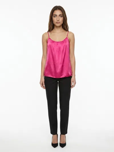 Dolce & Gabbana Silk Tank Top In Pink