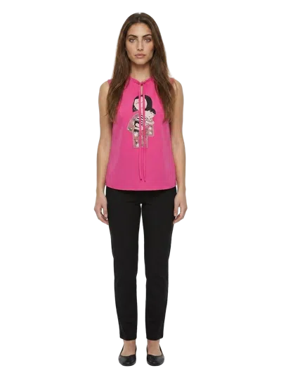 Dolce & Gabbana Silk Tank Top In Pink