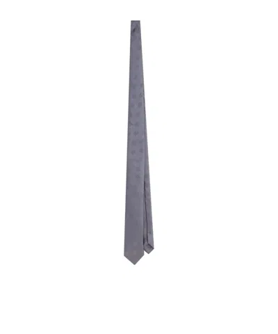 Dolce & Gabbana Silk Tie In Gray