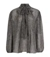 Dolce & Gabbana Dolce&gabbana Women Silk Chiffon Blouse In Gray