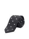 DOLCE & GABBANA SILK TIE WITH ALL-OVER LOGO