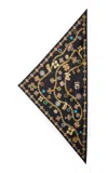 Dolce & Gabbana Silk Triangle Scarf In Black