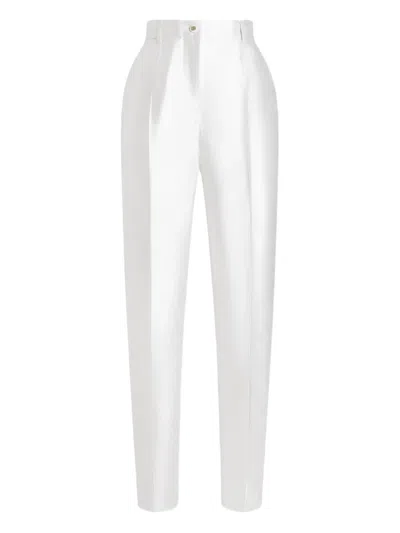 DOLCE & GABBANA SILK TROUSERS