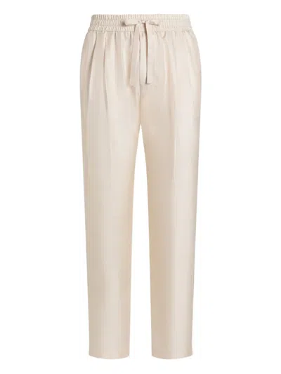 DOLCE & GABBANA SILK TROUSERS
