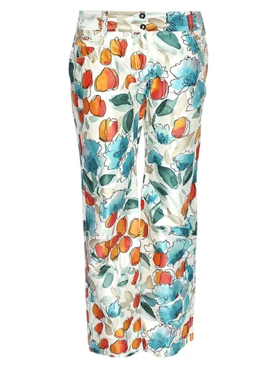 Pre-owned Dolce & Gabbana Silk Trousers