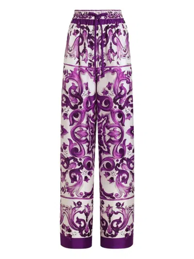 Dolce & Gabbana Silk Trousers