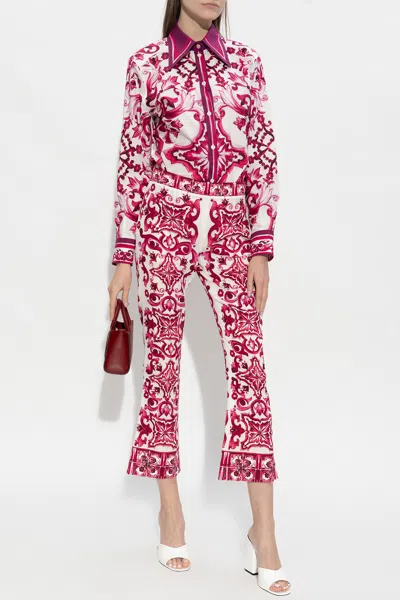 DOLCE & GABBANA DOLCE & GABBANA SILK TROUSERS