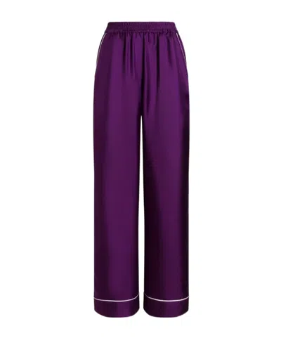 DOLCE & GABBANA SILK TROUSERS
